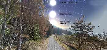 Ronzo Chienis | 1. Verso sud - percorso apparente del Sole nelle diverse stagioni