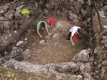 Scavo archeologico nel sito dei "Pizzini"